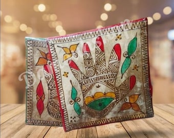 Moroccan Square Frame Drum Large Moroccan instrument de musique traditionnel Gnawa Berber bindir