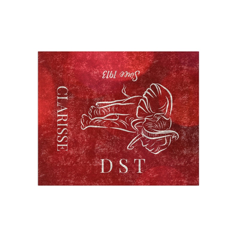 J13 DST Founder's Day Monogram Velvet Blanket, DST Paraphernalia 1913