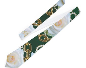 Corbata inspirada en eslabones / Elegantes corbatas para mujer