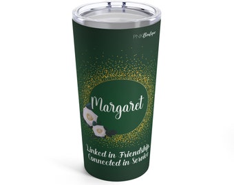 Personalized Links Inc Insulated Tumbler, Custom Insulated Tumbler, Friendship Gifts, The Links Gifts, Links Paraphernalia, The Links Inc