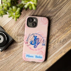 Custom Pink and Blue Phone Cases, iPhone Case, Samsung Galaxy Case, Jack and Jill Inspired Gifts, Sisterhood, JJOA, Gift for Mom, HBCU