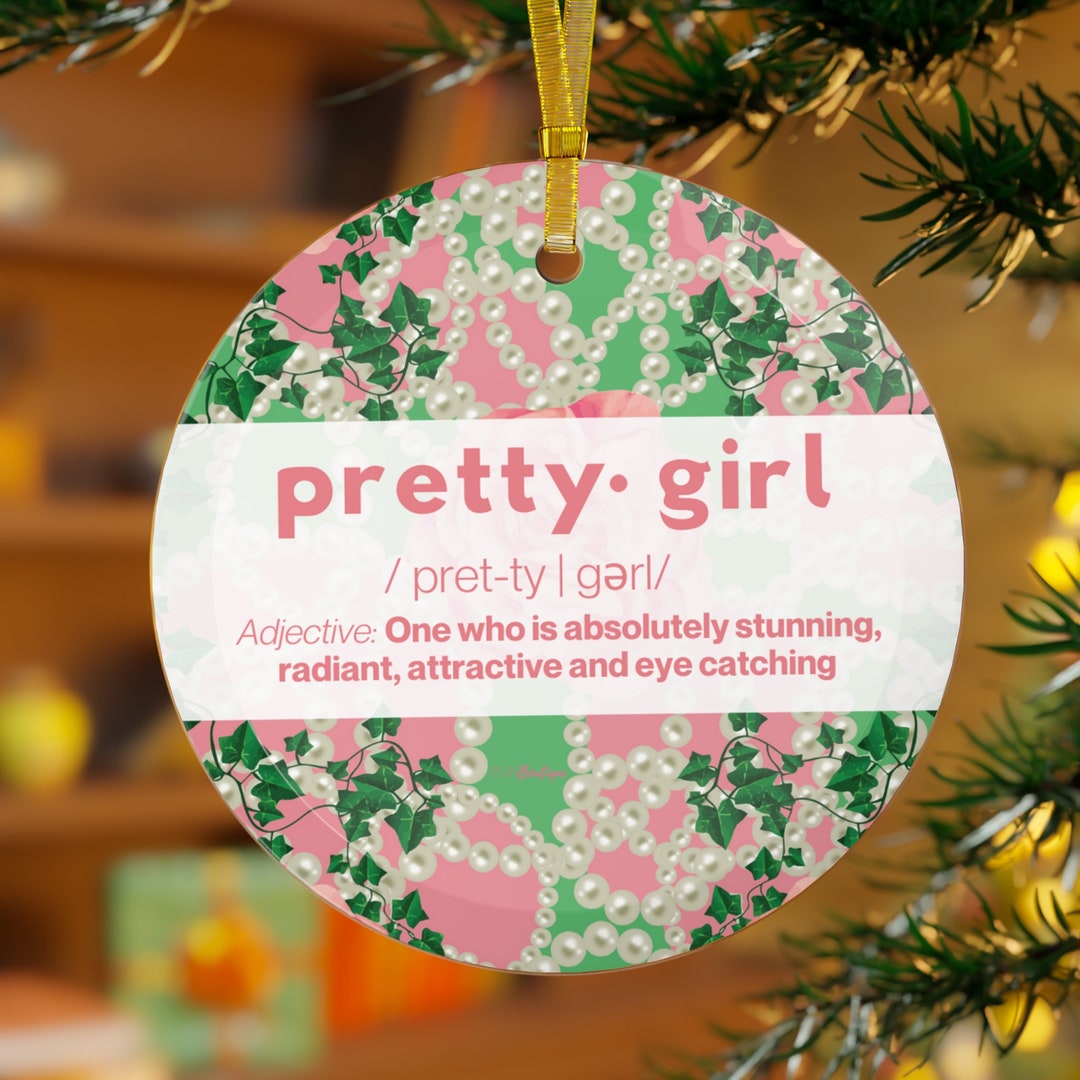 Pink and Green Sorority Ornament, AKA Paraphernalia, Aka Hbcu Graduation Ornaments, Christmas
