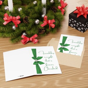 Tarjetas de felicitación de The Links Inc, 10 piezas, tarjetas de notas verdes y blancas, parafernalia de Links Incorporated, regalos de The Links Inc, 1948, regalos de amistad
