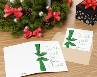 The Links Inc Greeting cards 10-pcs, Green and White Note cards, Links Incorporated paraphernalia,The Links Inc,1948 Gifts, Friendship gifts