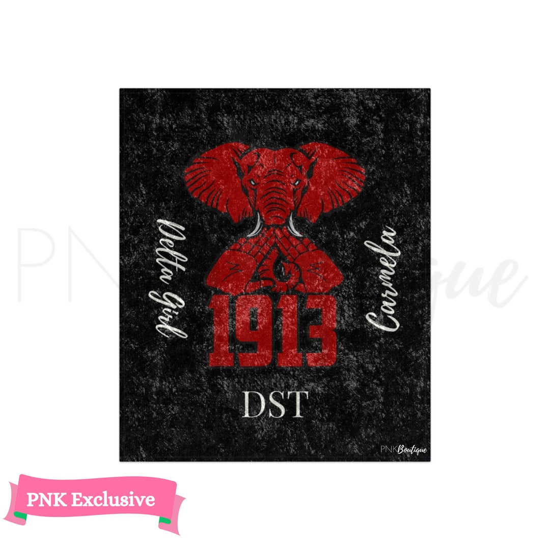J13 DST Founder's Day Monogram Velvet Blanket, DST Paraphernalia 1913