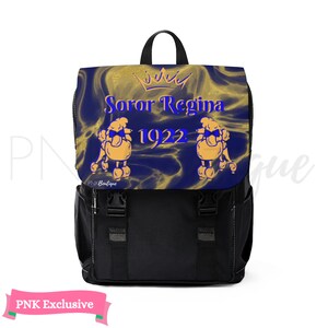 Personalized Blue and Gold Diaper Bag Pack, Baby Shower Gift, HBCU Divine Nine New Mom Gifts, D9 Sorority Gift Merch, Baby Travel Bag