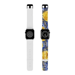 Blue and Gold Watch Band, HBCU Divine Nine Paraphernalia, D9 Sorority Gifts, Watch Band Strap, Smart Watch Band, Unique Sister Gift for her