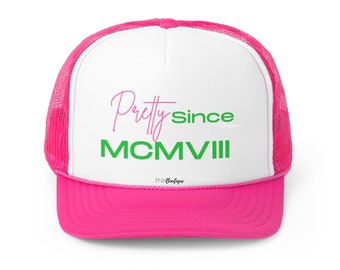 Gorra de camionero rosa y verde de la hermandad: gorra snapback, artículos para chicas lindas