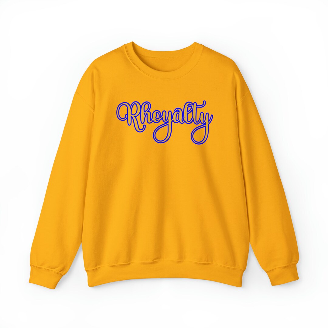 Women Royal Blue High-Neck Sweatshirt