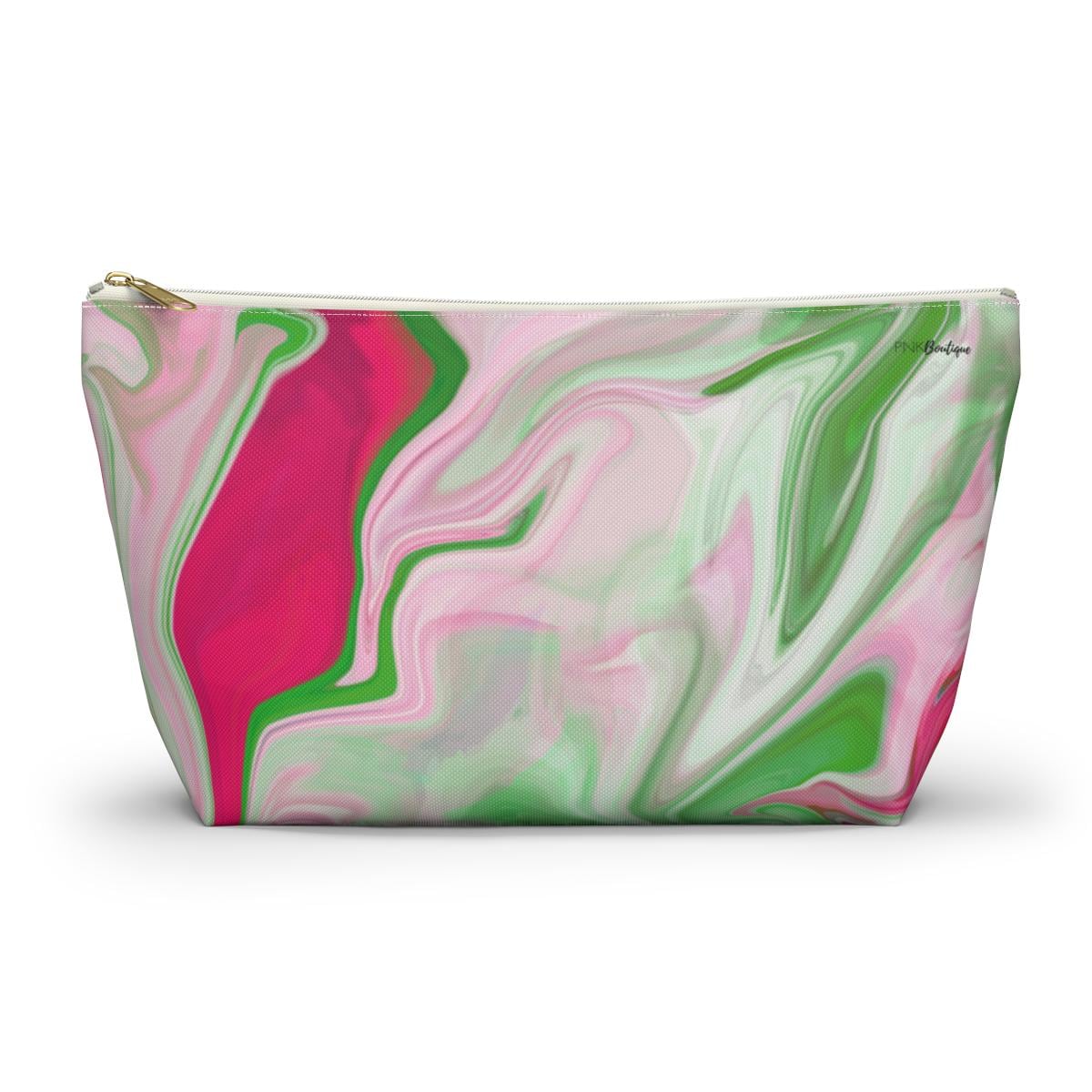 Sorority Bags Kosmetiktasche „Living The PRETTY Life“ – Pink & Grün, 23,5x17 Cm, Maschinenwaschbar
