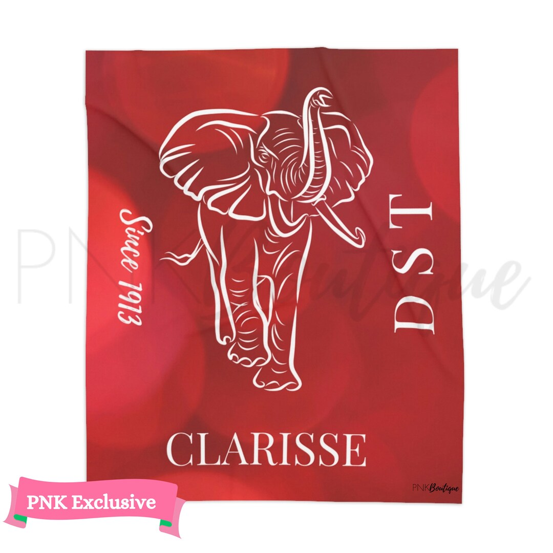 J13 DST Founder's Day Monogram Velvet Blanket, DST Paraphernalia 1913 Unique Annual Blanket
