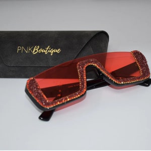 Red Bling Sunglasses Delta Sorority Gifts, DST Devastating Diva Bulk Gift, Sister Gift D9 Paraphernalia, Unique Birthday Gift for Her