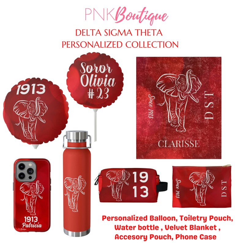 Delta Sigma Theta Personalized Mylar Balloon 11, DST Paraphernalia