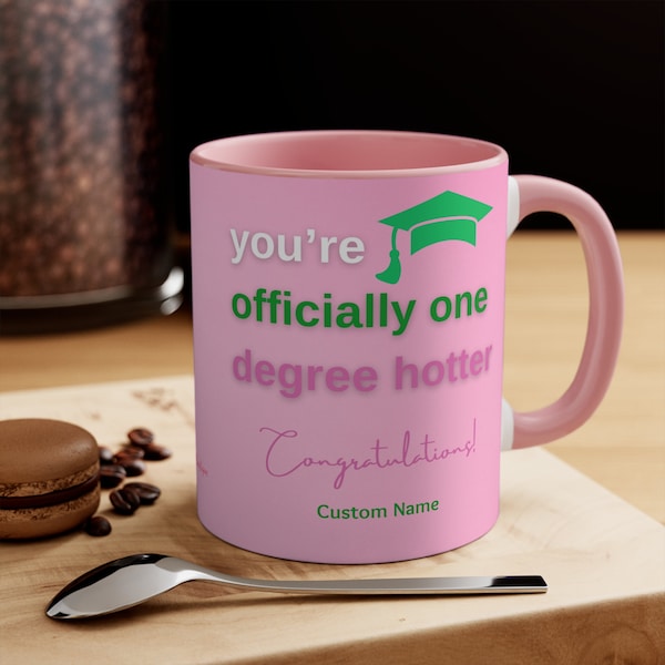 Personalized AKA Graduation Coffee Mug, Alpha Kappa Alpha, AKA Paraphernalia, Sorority Gift, Black and Educated, Hbcu Graduation Gift