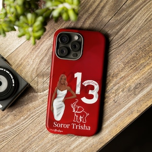 Custom Red and white Phone Case, Delta Sorority Gifts, Sorority Paraphernalia, Popular Case, D9 Greek Crimson and Cream
