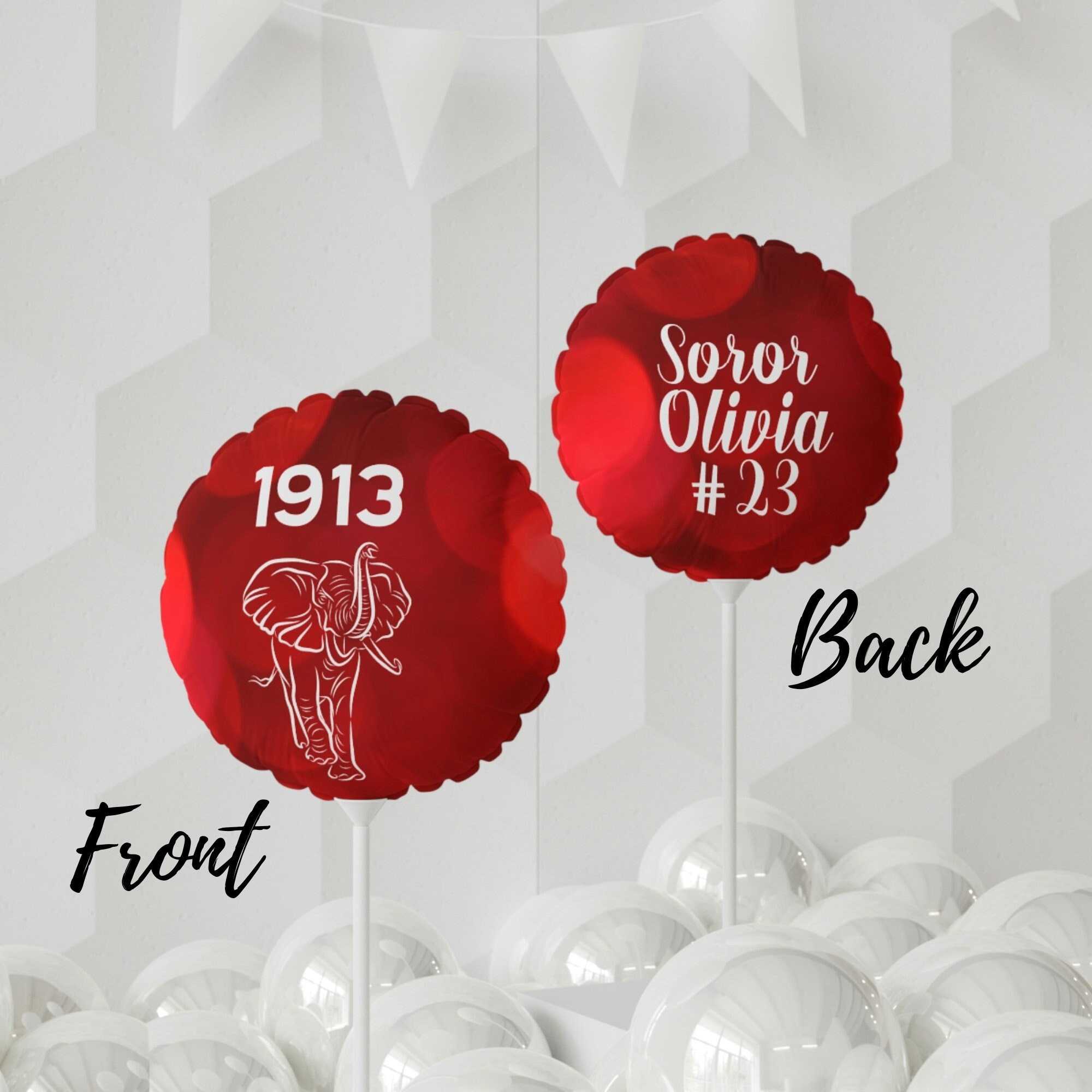 Delta Sigma Theta Personalized Mylar Balloon 11, DST Paraphernalia