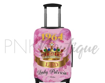 Personalized Top Ladies of Distinction Luggage Cover, TLOD, Travel Accessories, TLOD Paraphernalia, 1964, Travel Gift, Luggage Protection