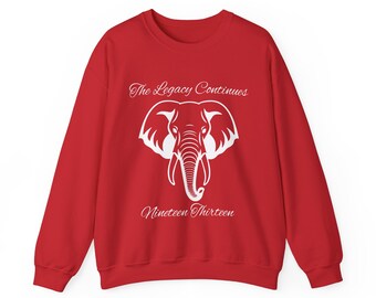 Legacy Continues Red and White Crewneck Sweatshirt, DST Paraphernalia, D9 Sorority Gift for her, Delta Sorority Sweatshirts, HBCU Sisterhood