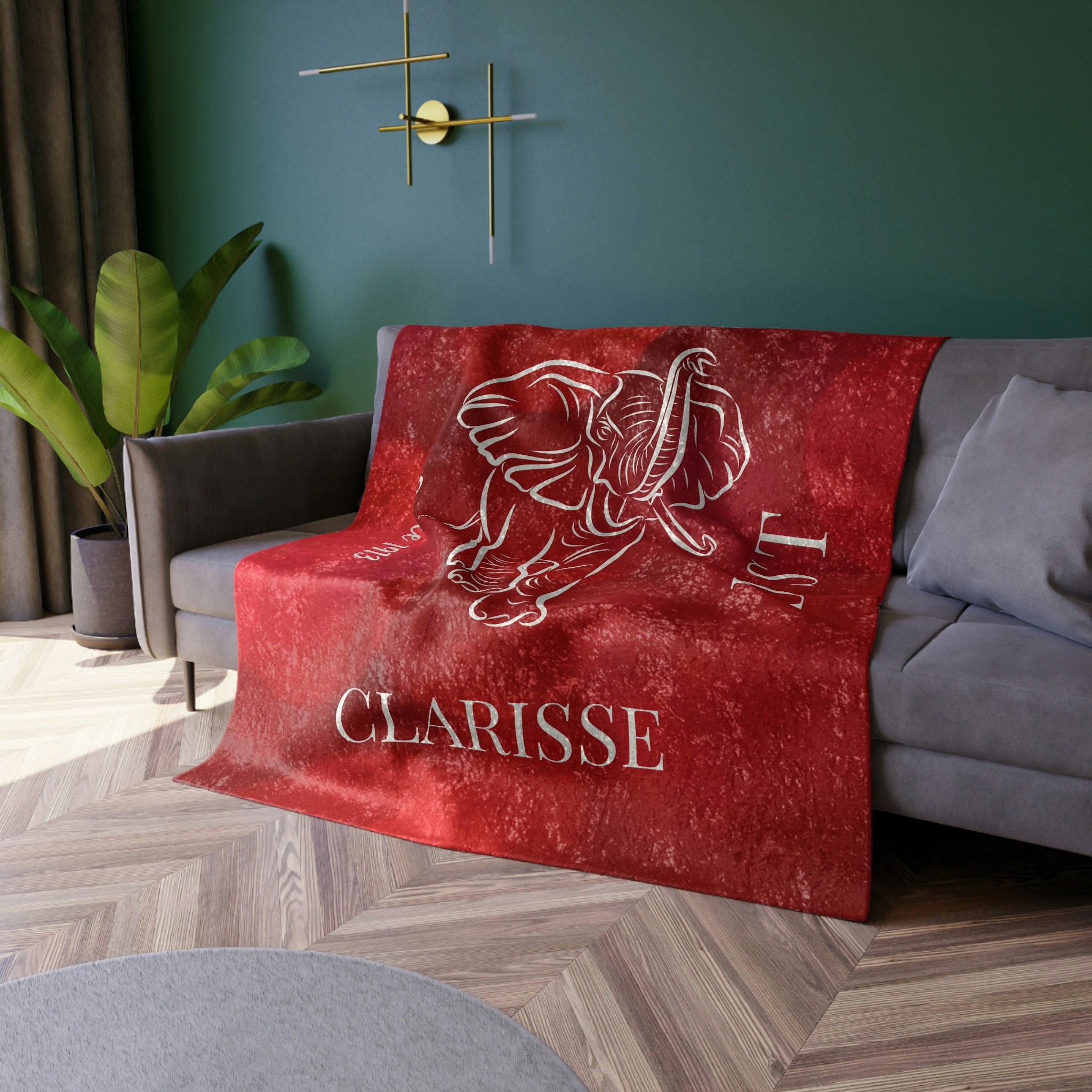 J13 DST Founder's Day Monogram Velvet Blanket, DST Paraphernalia 1913 Unique Annual Blanket