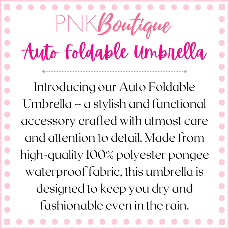 Pink and Green Auto Foldable Umbrella, Alpha Kappa Alpha, AKA Paraphernalia, Sorority Gifts, Foldable Umbrella, AKA Umbrella, AKA 1908 image 6