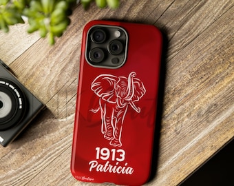 Custom Red and white Phone Case, Delta Sorority Gifts, Sorority Paraphernalia, Phone Case, Popular Case, Crimson and Cream D9 Greek