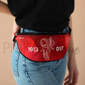 Delta Sigma Theta Fanny Pack, Fanny Pack Belt Bag, DST Paraphernalia, Delta Sigma Theta Sorority Gifts, Fanny pack for women,Delta Waist Bag