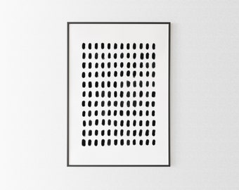 Just Dots, Abstract Pattern, Contemporary Printable Art, Modern Minimalist Prints, Mid-Century Modern