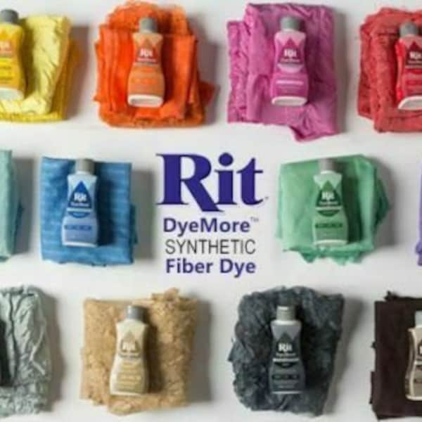 Rit DyeMore for Synthetic Fabrics Fibers Liquid Dye Polyester Acryl