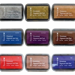 Dovecraft Premium Pigment Craft Inkpad Ink Pad Rubber Stamps 15 Colours