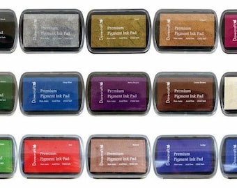 Dovecraft Premium Pigment Craft Inkpad Ink Pad Rubber Stamps 15 Colours