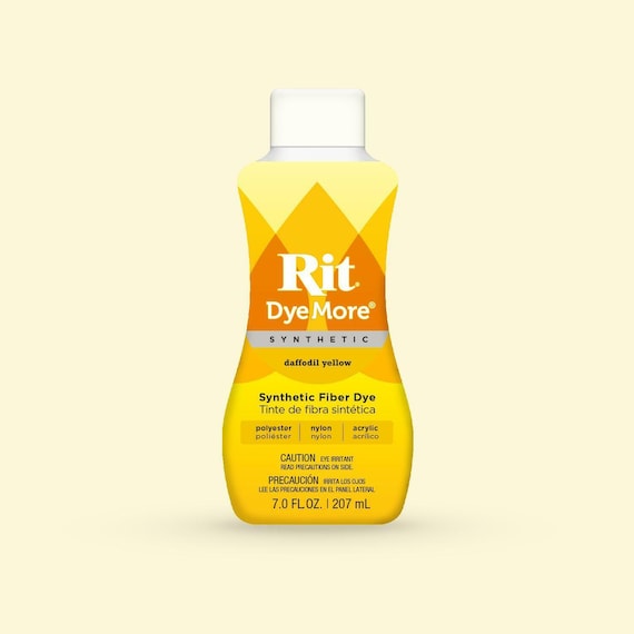 Rit DyeMore Daffofil Yellow Synthetic Fiber Dye - Liquid Dye - Dye