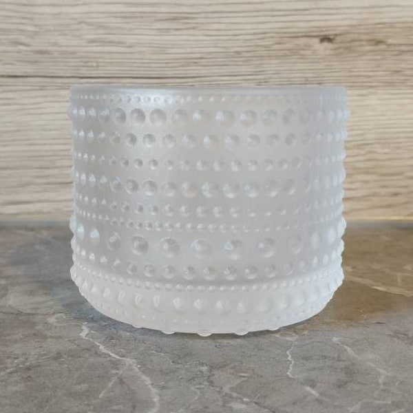 Iittala Kastehelmi candle holder, frosted clear
