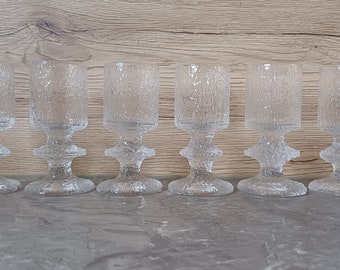 Set of 6 IITTALA SENAATTORI shot glasses (8cl), designed by Timo Sarpaneva