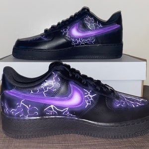 Custom Air Force 1 Purple Lighting - Etsy