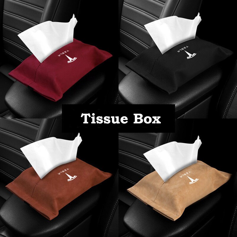 Tissue Holder Silicone Tissue Box Cover for Tesla Model 3/Y/S/X
