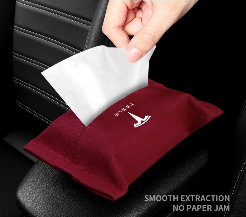 Tissue Holder Silicone Tissue Box Cover for Tesla Model 3/Y/S/X