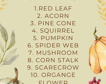 Chasse au trésor d'automne