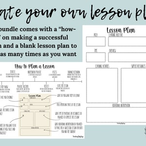Lesson Plans Printable | How to Lesson Plan Digital Download