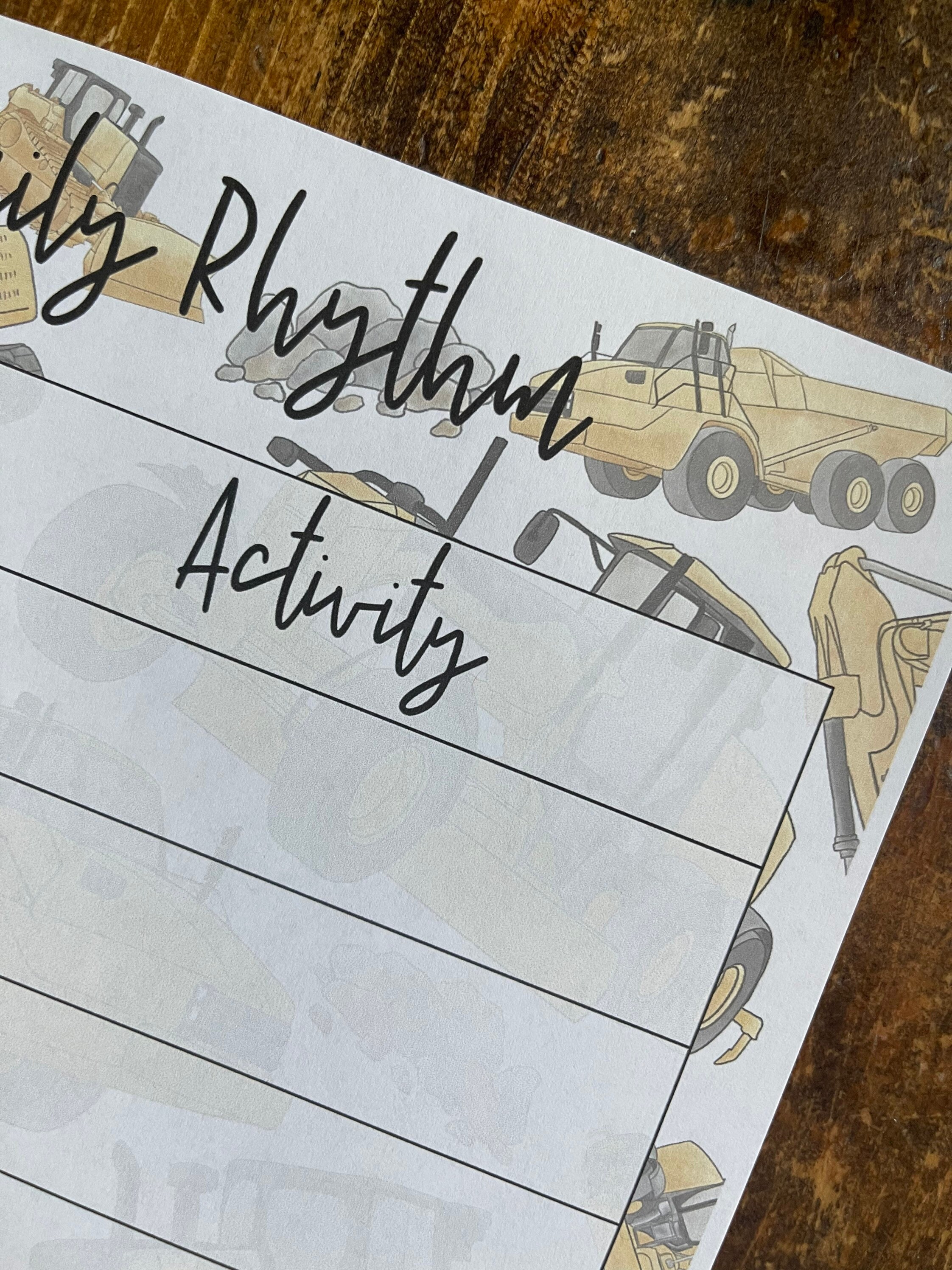 Homeschool Daily Rhythm Schedule Printable Daily (Instant Download) - Etsy