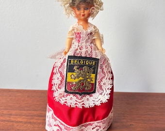 Vintage Belgium Costume Doll: Folk Art Souvenir