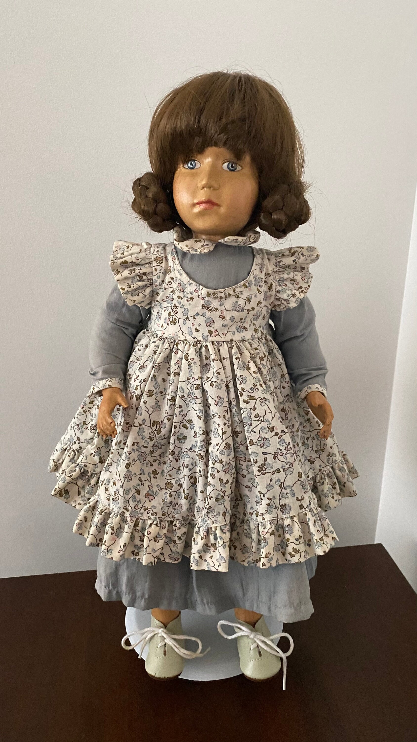 Vintage Zasan Design 1987 Hand Crafted Wood Doll With