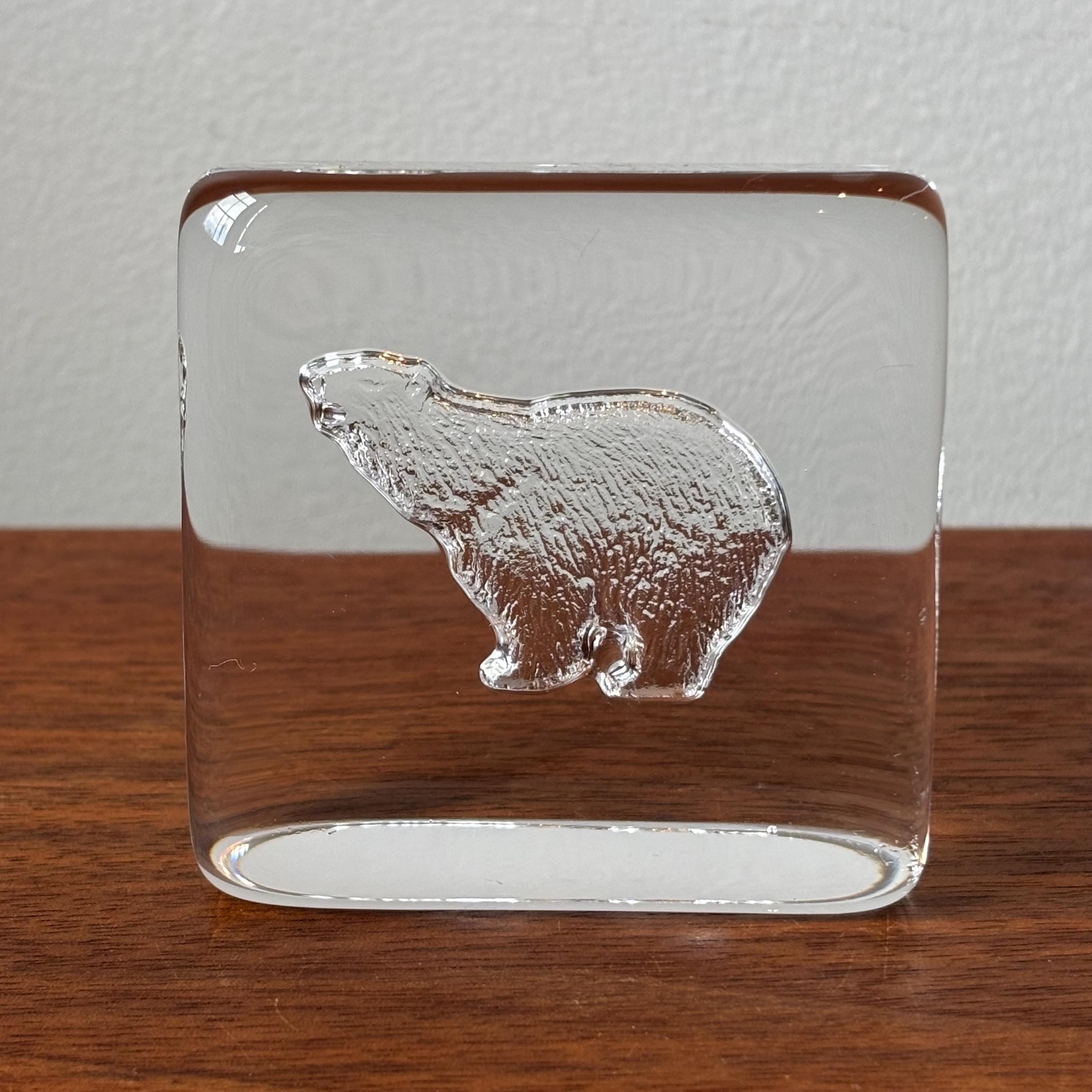 Hadeland Norway Glass Polar Bear - Etsy