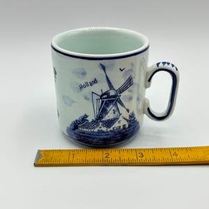 Dutch Delft Blauw Blue and White Holland Windmill Ceramic Rectangular ...