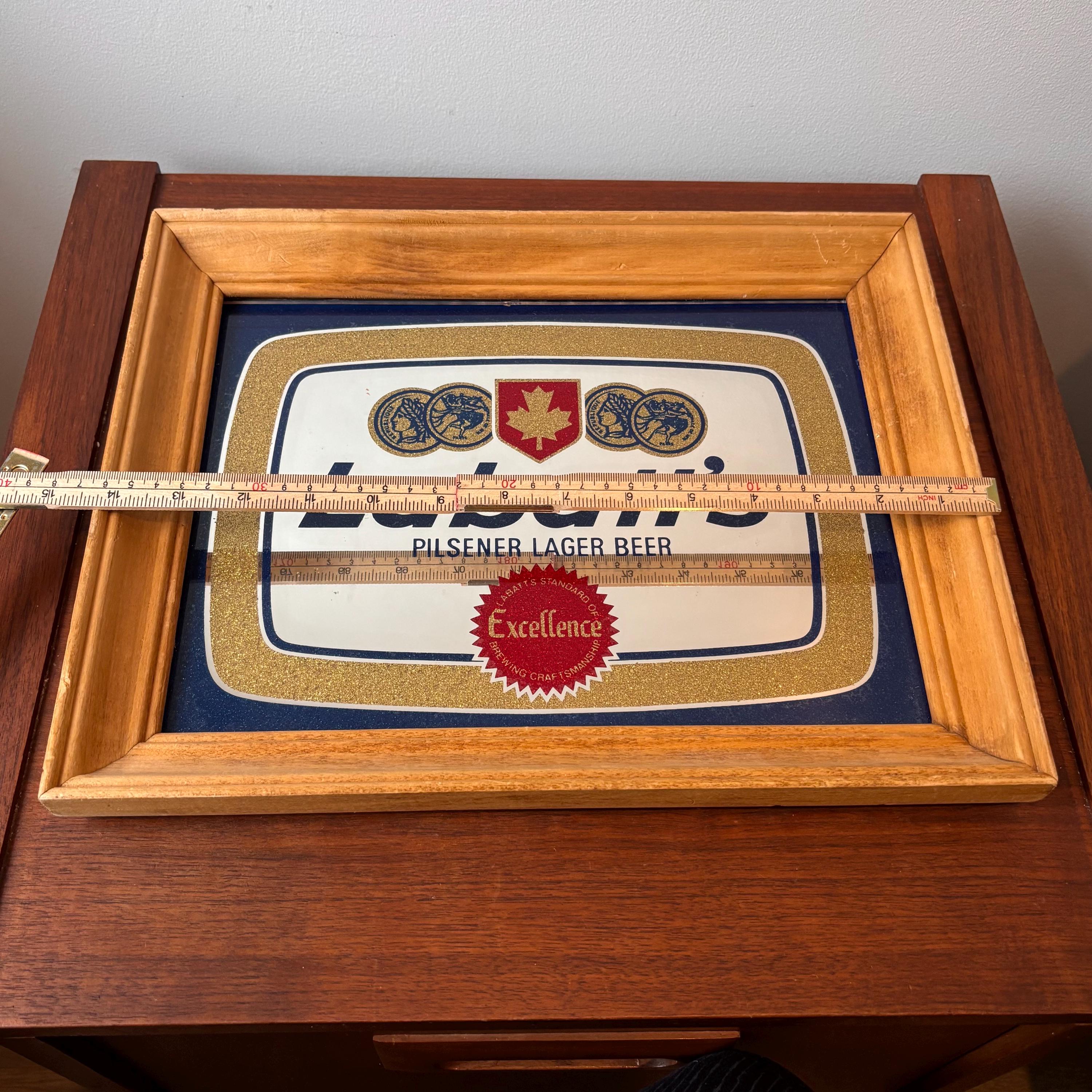 Vintage Labatt's Pilsner Beer Framed Advertising Mirror Sign - Etsy