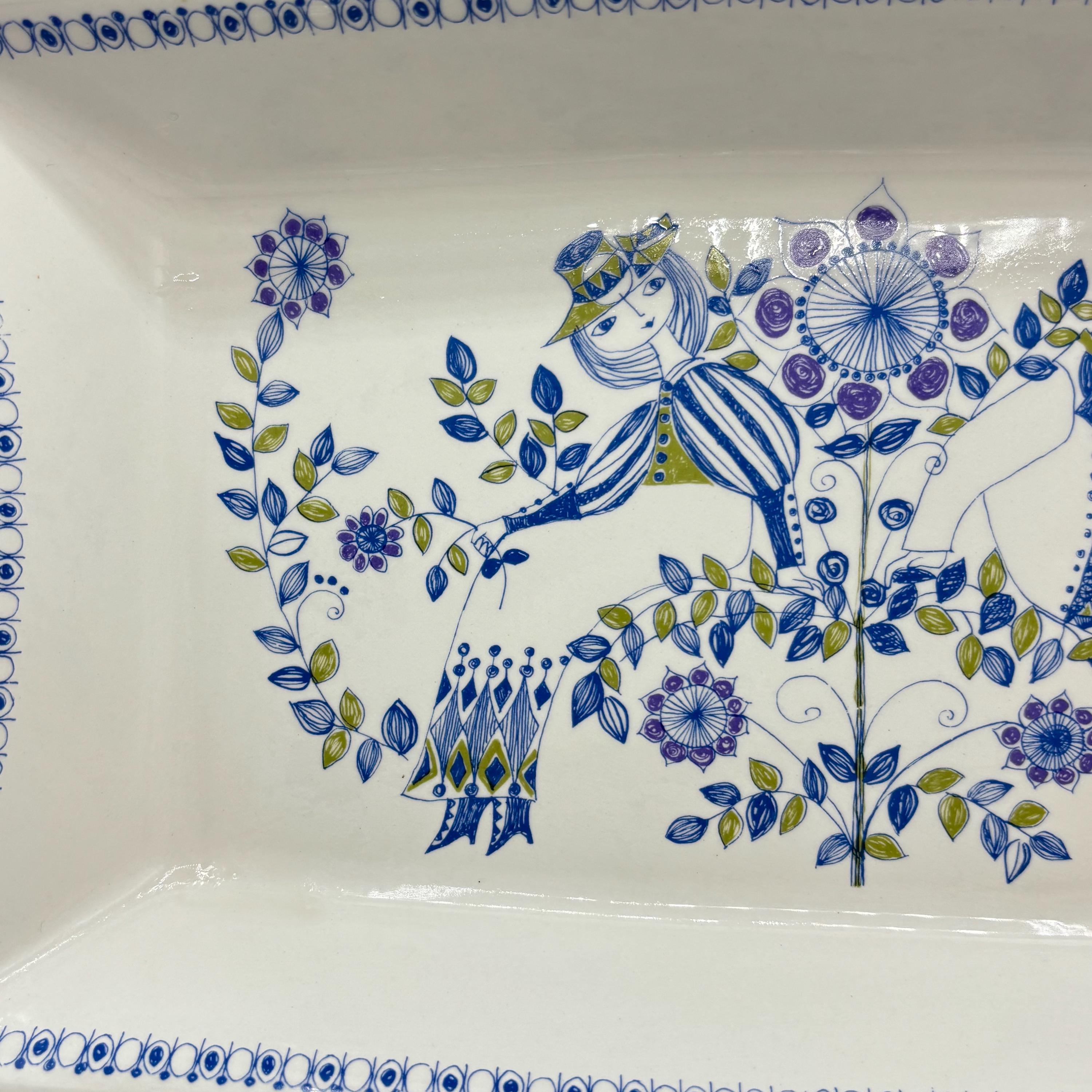 Vintage Figgjo Flint Lotte Tray: Turi Design, Norway Ceramic (13.5