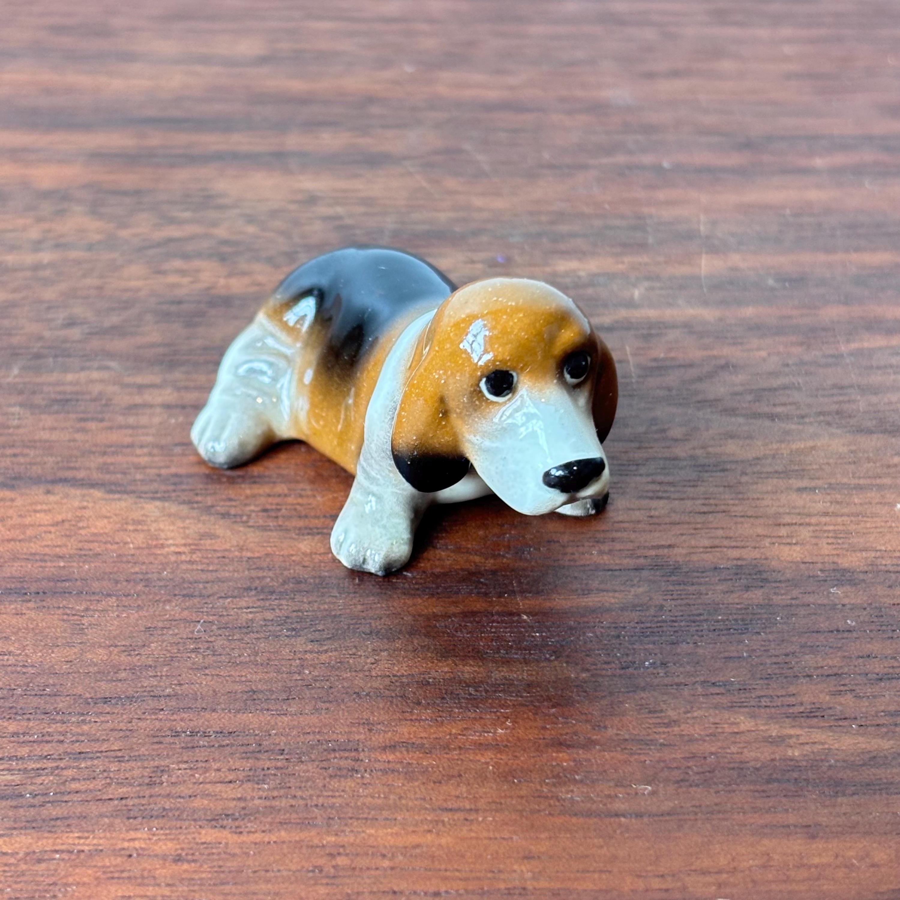 Vintage Hagen Renaker Miniature Papa Basset Hound Dog Figurine - Etsy