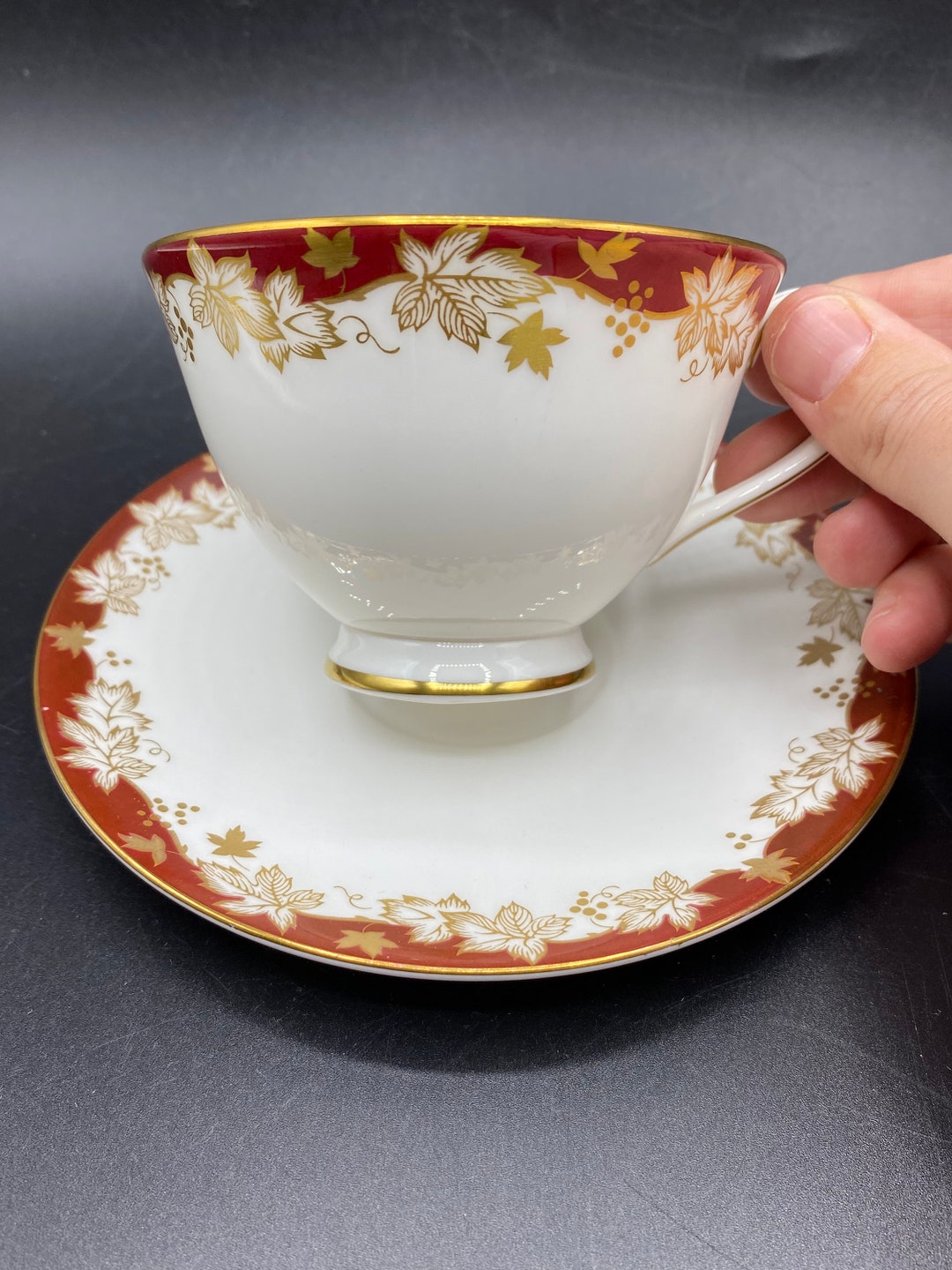 Vintage Royal Doulton English Bone China winthrop Tea Cup and Saucer