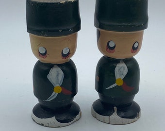 Poupée Kokeshi, sculpture japonaise en bois, peinte à la main, Kimono, Japon | €115
