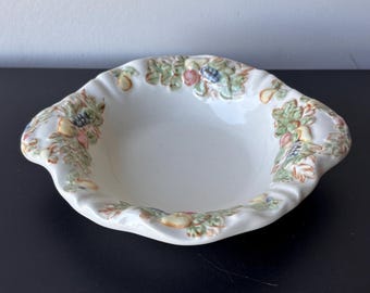Vintage Dansk Berries Blueberry Bowl and Plate Set, Sri Lanka
