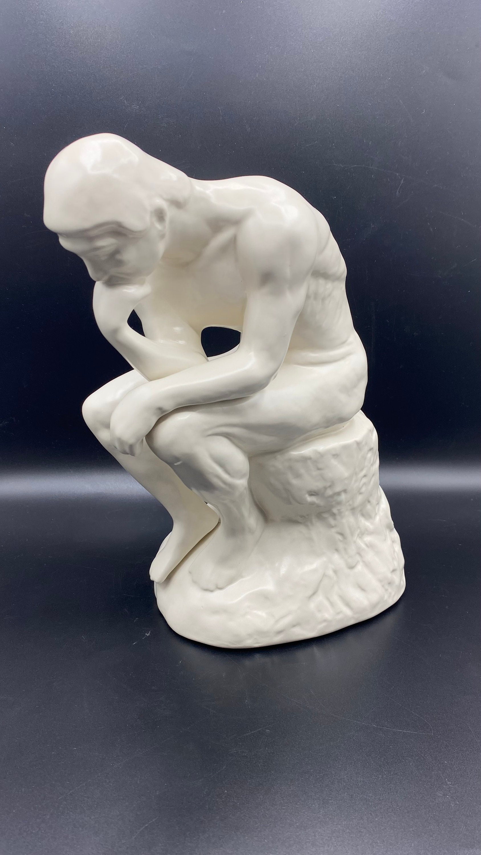 Wrought Studio Palni Abstract Statue, Thinker, White Table top